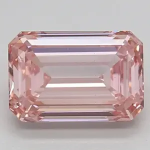 1.51 carat Emerald Cut Pink Diamond