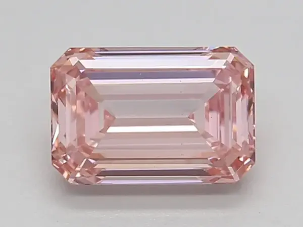 1.51 carat Emerald Cut Pink Diamond