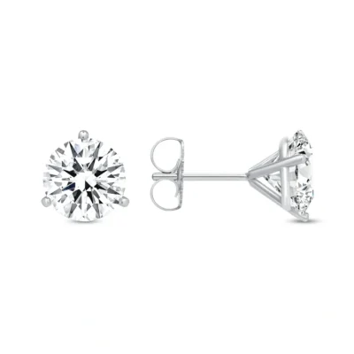 Diamond Street Martini Stud Earrings 2 carat single 4 carat pair