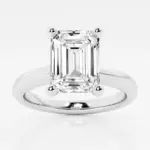 Emerald Cut Diamond Solitaire Ring
