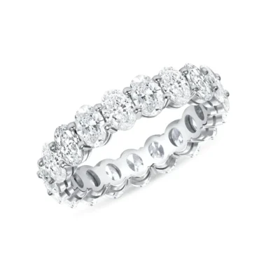 Oval Cut Diamond Eternity Band