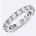 Eva Round Diamond Eternity Band 4 carats