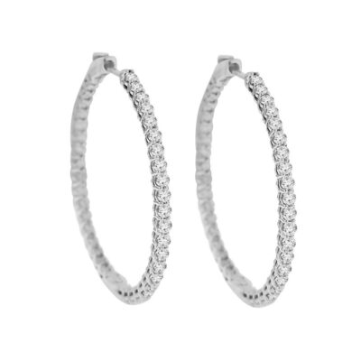Hermosa Diamond Hoop Earrings