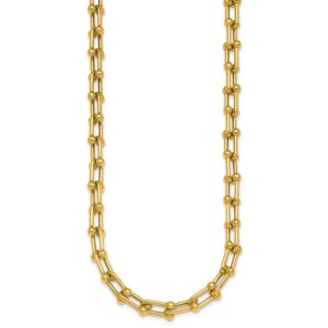 18K Polished 7mm Mariner’s Link 16 inch Necklace