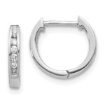 Diamond Hinged Hoops