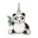 Sterling Silver Playful Panda Charm