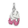 Pink Ballet Slippers Charm