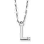 Sterling Silver Diamond Initial Necklace