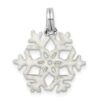 Sterling Silver Sparkling Snowflake Charm