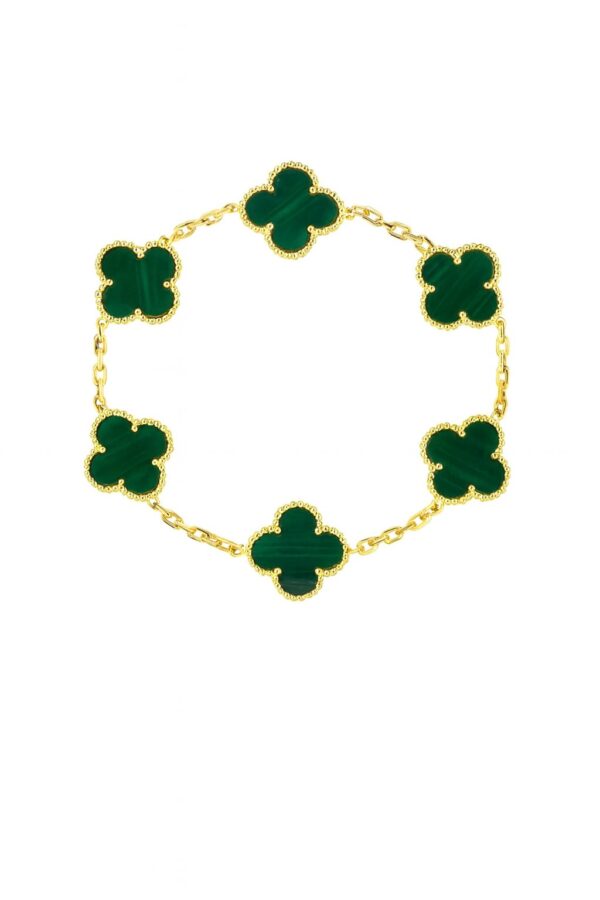 Malachite Gold Bracelet