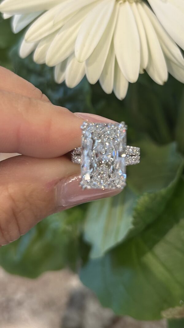 Diamond Anniversary Ring 10 carat Radiant Cut